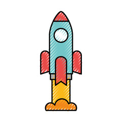 rocket launcher isolated icon vector illustration design