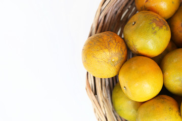 oranges in a basket