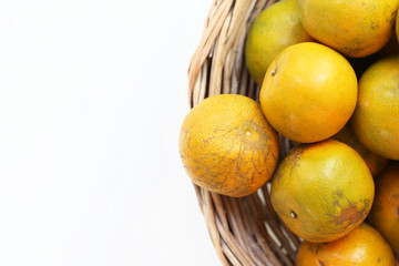 oranges in a basket