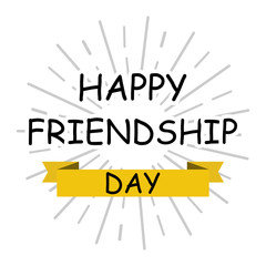 Happy Friendship day.Vector