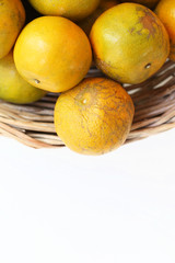 oranges in a basket