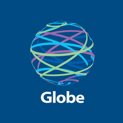 vector logo globe