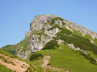 the peak
