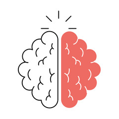 brain organ human icon vector illustration design