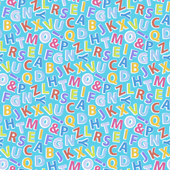 Alphabet pattern seamless