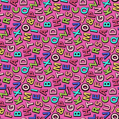 ABC background.Alphabet pattern