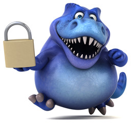 Fun dinosaur - 3D Illustration