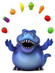 Fun dinosaur - 3D Illustration
