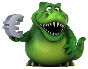 Fun dinosaur - 3D Illustration