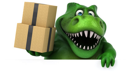 Fun dinosaur - 3D Illustration © Julien Tromeur