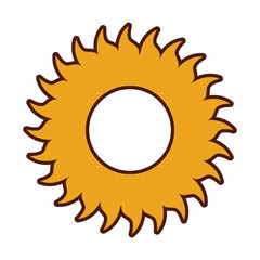 summer sun weather icon vector illustration design