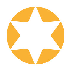 star silhouette weather icon vector illustration design