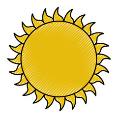 summer sun weather icon vector illustration design