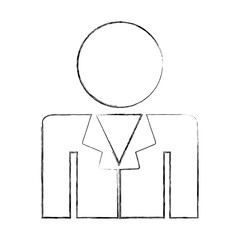 professional doctor avatar silhouette vector illustration design