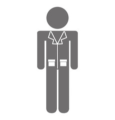 professional doctor avatar silhouette vector illustration design