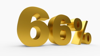 3D rendering golden discount 66 percent