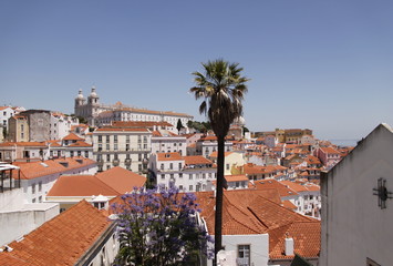 Panorama urbain à Lisbonne, Portugal
