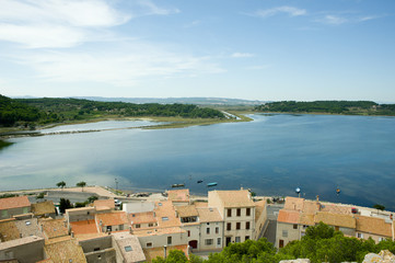 Uitzicht over Gruisson, departement Aude