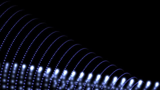 4k Abstract surging weaving point wave curve line background,music rhythm dots backdrop,geometry fractals network dat mesh vj art.