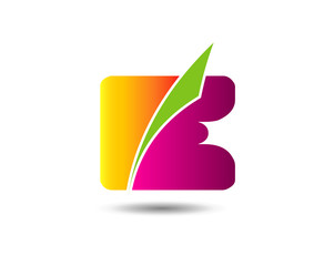 Letter e logo icon design template elements
