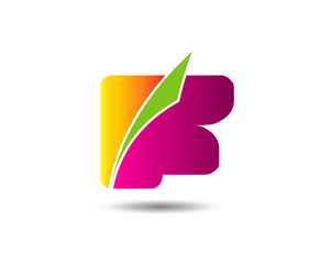 Letter f logo icon design template elements
