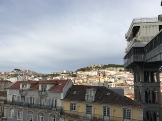 Fototapeta na wymiar Ascenseur de Santa Justa à Lisbonne, Portugal