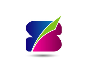 Letter S logo icon design template elements. Vector color sign
