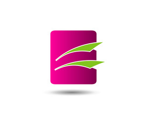 Fototapeta na wymiar Abstract letter E logo design template 