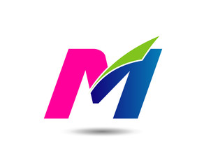 Letter M logo icon design template elements

