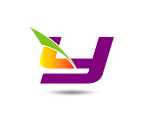 Fototapeta premium Letter Y logo symbol design template elements 