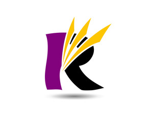 Letter r logo icon design template elements
