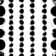 Seamless black and white hand drawn pattern