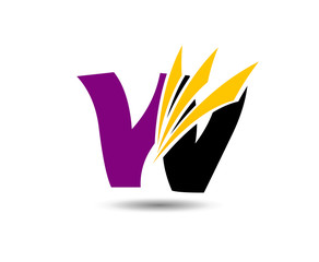 Letter w logo icon design template elements
