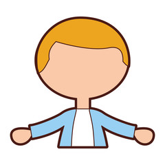 cute husband avatar character vector illustration design