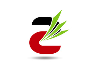 Logo number 2 vector design template
