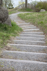 Obraz premium Steps on Footpath; Skeppsholmen Island; Stockholm