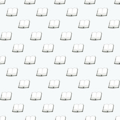 Seamless pattern with books