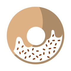 delicious sweet donut icon vector illustration design
