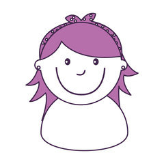 Obraz premium young woman avatar character vector illustration design