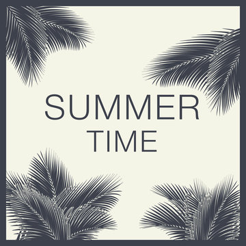 Summer Time Lettering Text
