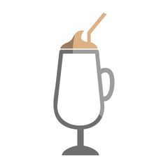 milkshake cup isolated icon vector illustration design