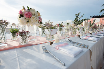 Wedding table Setup