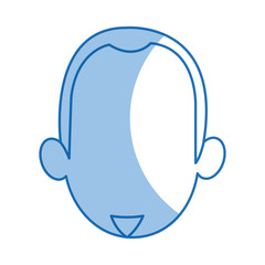 head man faceless avatar simple image vector illustration