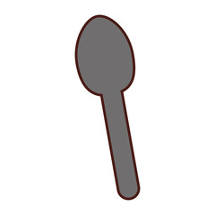 spoon cutlery isolated icon vector illustration design