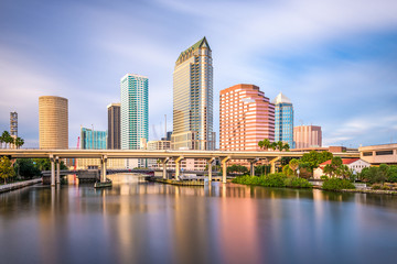 Fototapeta na wymiar Tampa, Florida, USA Skyline