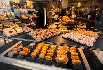 Bakery in the old town of Barcelona