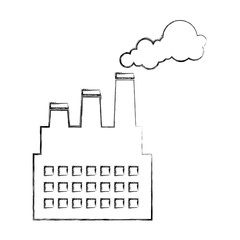 factory building isolated icon vector illustration design