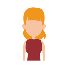 woman profile icon avatar style female portrait girl vector illustration