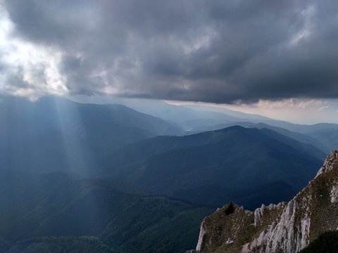 Color of the farest mountains
