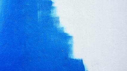 Unfinished blue painted wall background - Powered by Adobe
